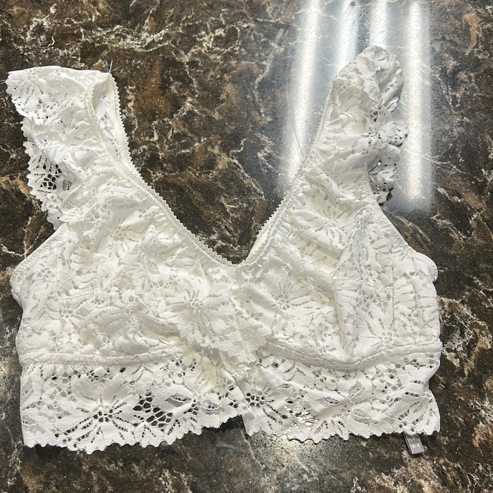 White Bralette - Lace